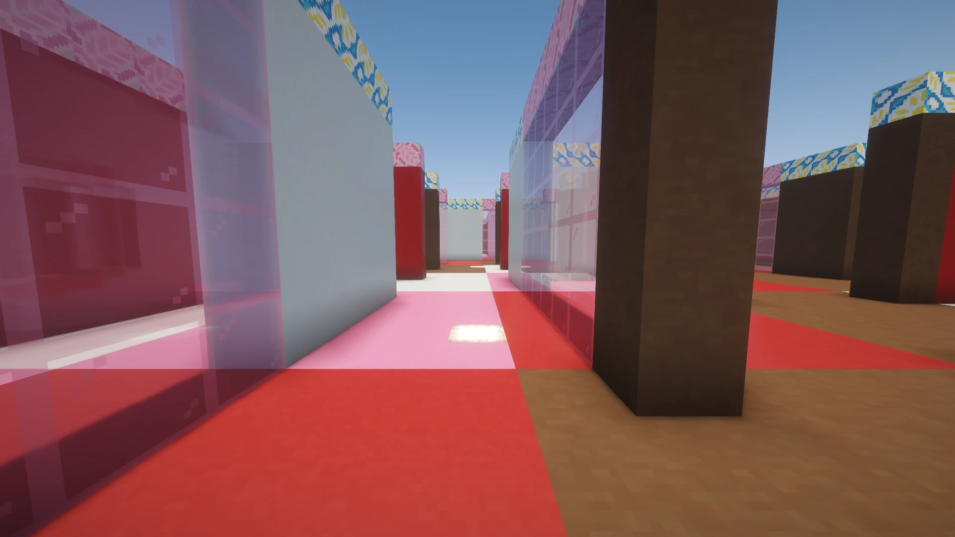 Inside the Candy maze, at corridor level
