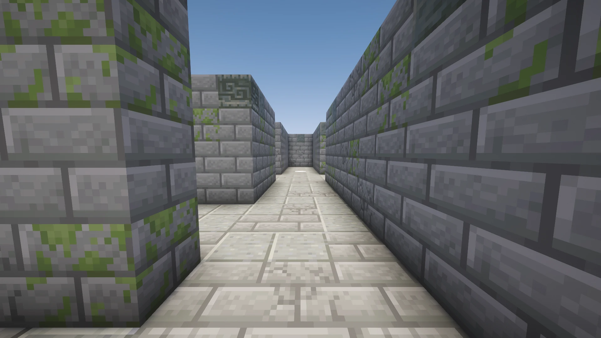 Inside the Default maze, at corridor level