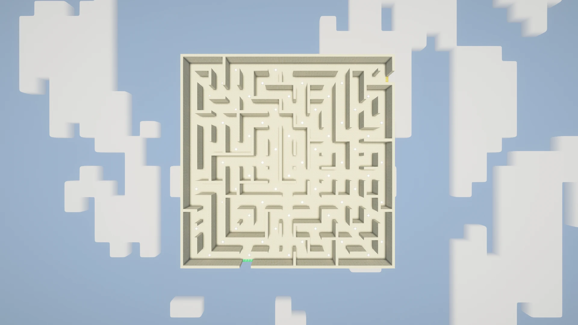 The complete Desert maze viewed directly from above