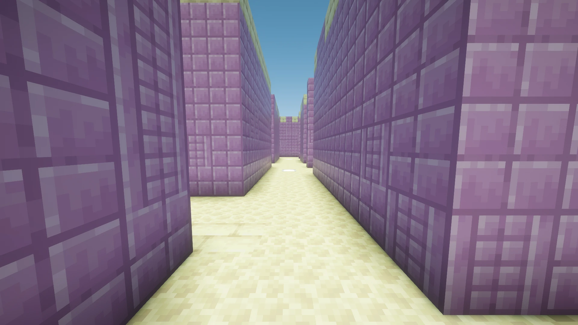 Inside the End maze, at corridor level