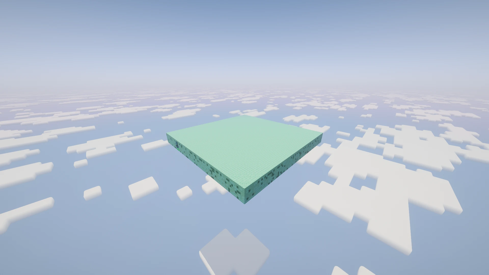 A distant side view of the Ocean maze showing its wall height and materials