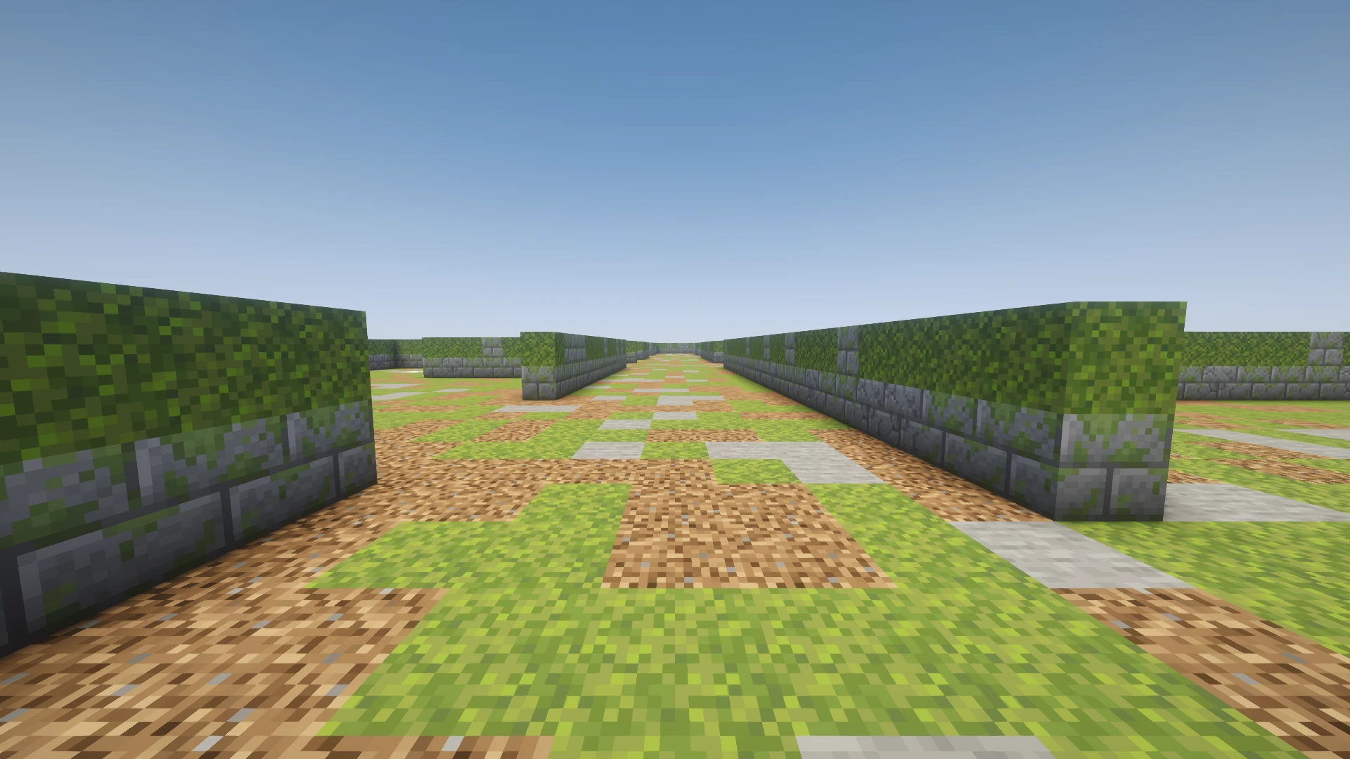 Inside the Ruins maze, at corridor level
