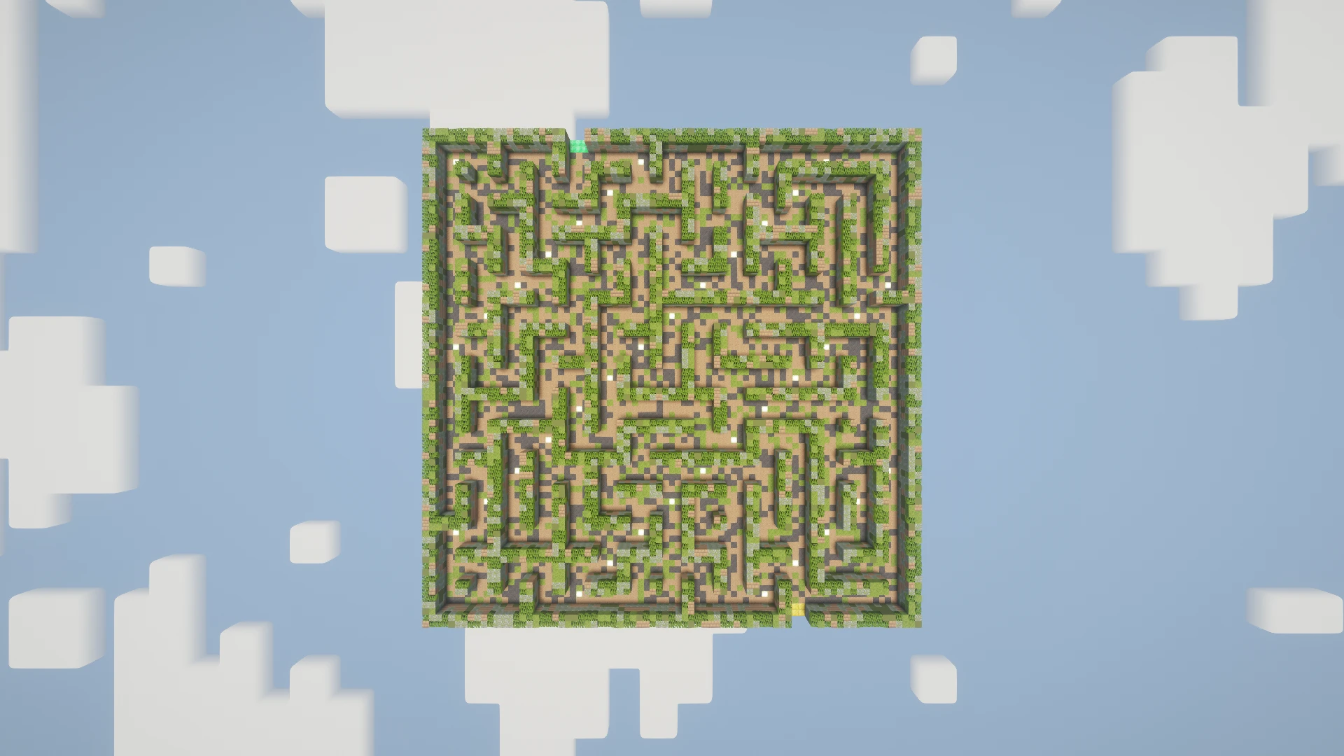 The complete Swamp maze viewed directly from above