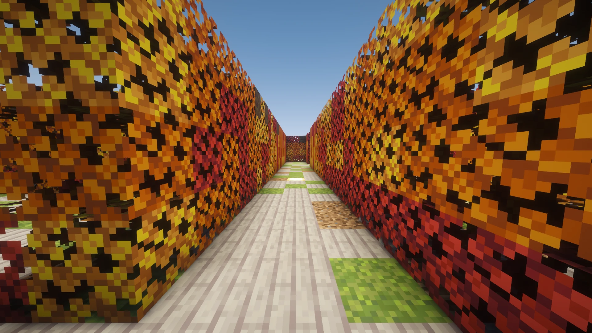 Inside the Wilderness maze, at corridor level